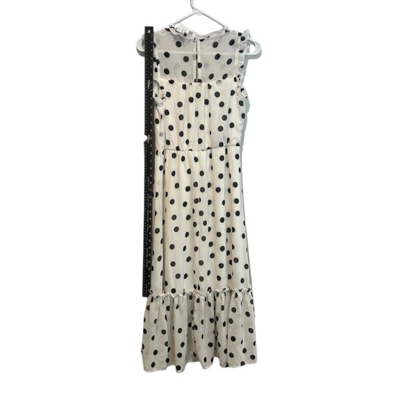 NWT GIBSONLOOK Ivory with Black Dots Dress Beautiful Extra Small XS - Picture 9 of 9